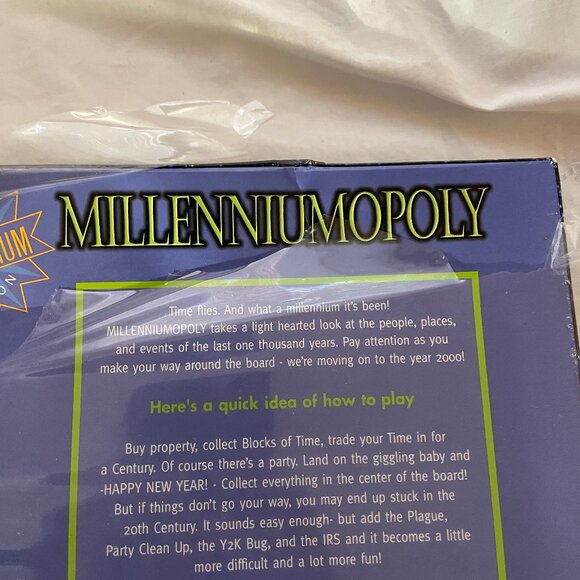 NIB Millenniumoploly Board Game by Late for the SKy Y2K fun for the whole family - Picture 9 of 14